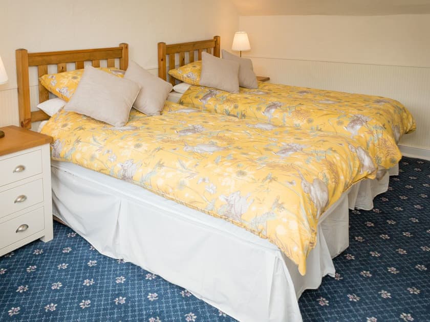 Twin bedroom | South Cottage - Howpasley Farm, Howpasley, near Hawick