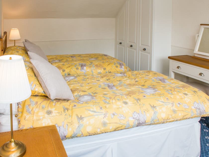 Twin bedroom | South Cottage - Howpasley Farm, Howpasley, near Hawick