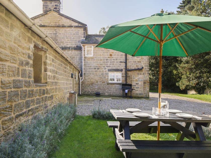 Outdoor area | Mulberry Cottage - Harewood Holidays, Harewood, near Leeds