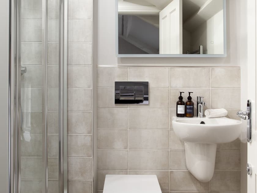 Shower room | Bramble Cottage - Harewood Holidays, Harewood, near Leeds
