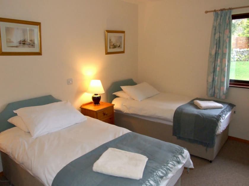 Twin bedroom | Balorrin, Aultgowrie, near Muir of Ord