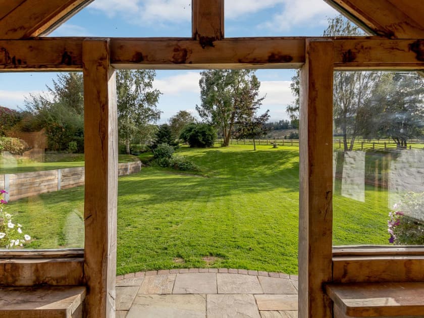 Exit to the garden | White Horse Farm, Abergavenny