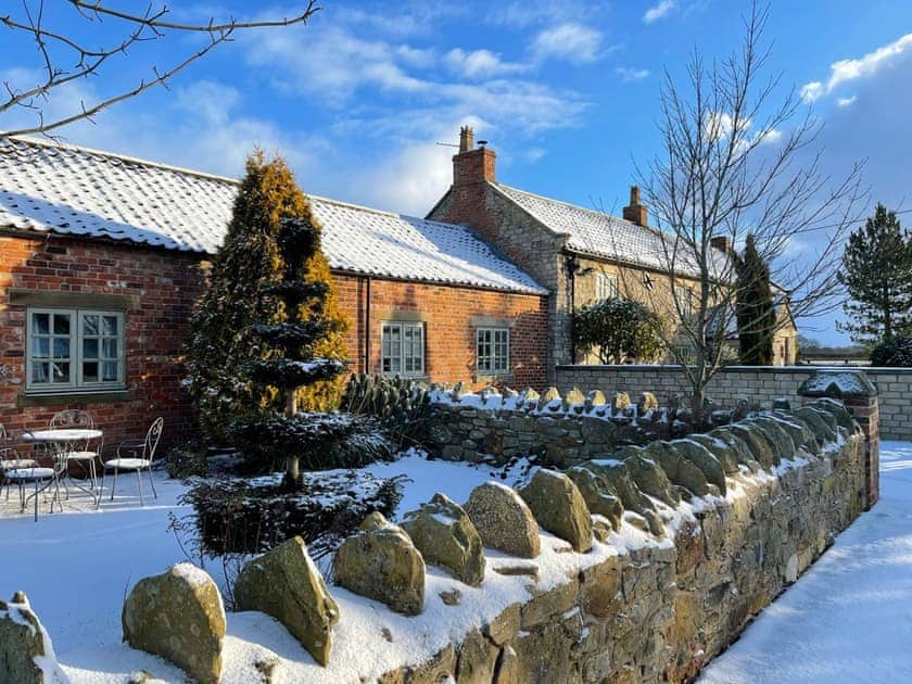A winter view of the holiday home | Cherry Tree Barn, Little Barugh, near Pickering