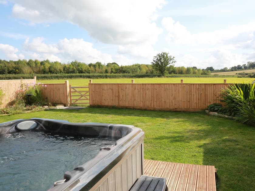 Extended garden, with far reaching views into our own fields | The Barn - Midknowle Farm Cottages, South Barrow, near Yeovil