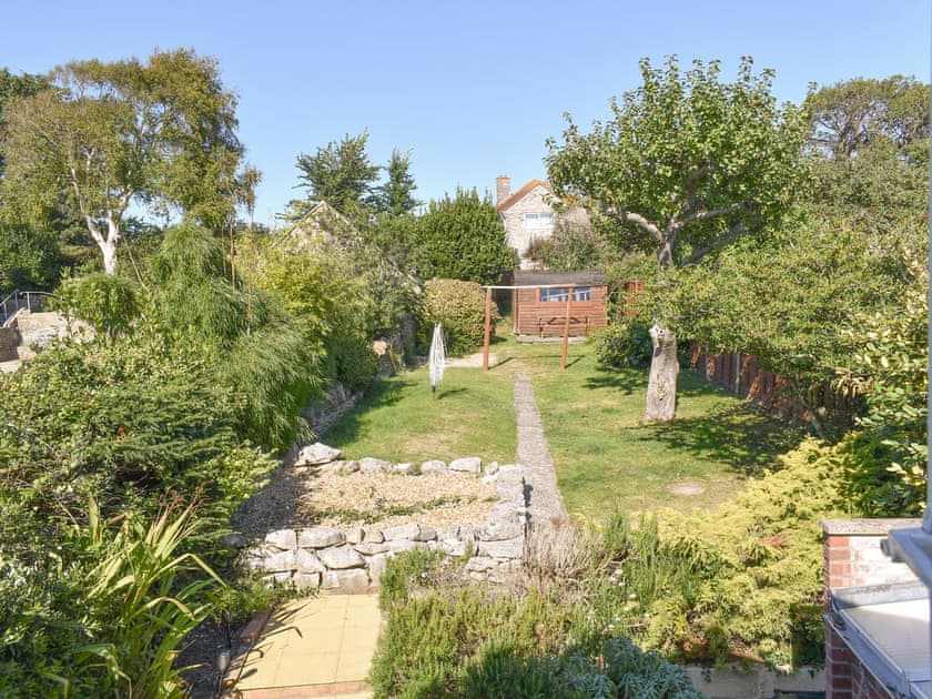 View over the garden from the first floor | September Cottage, Weymouth