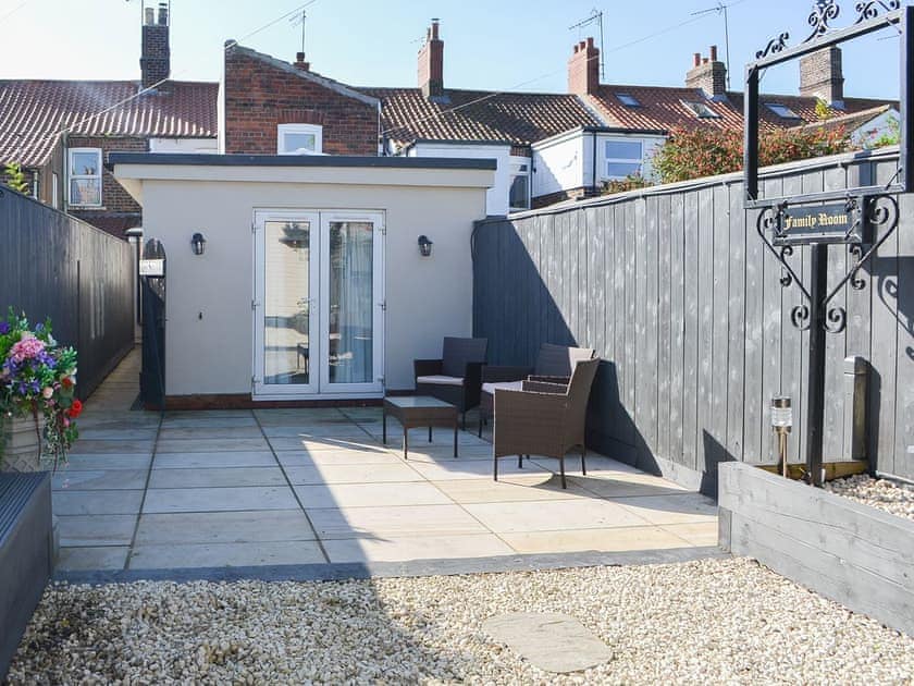 Patio | Lowey’s Harbour Cottage, Bridlington