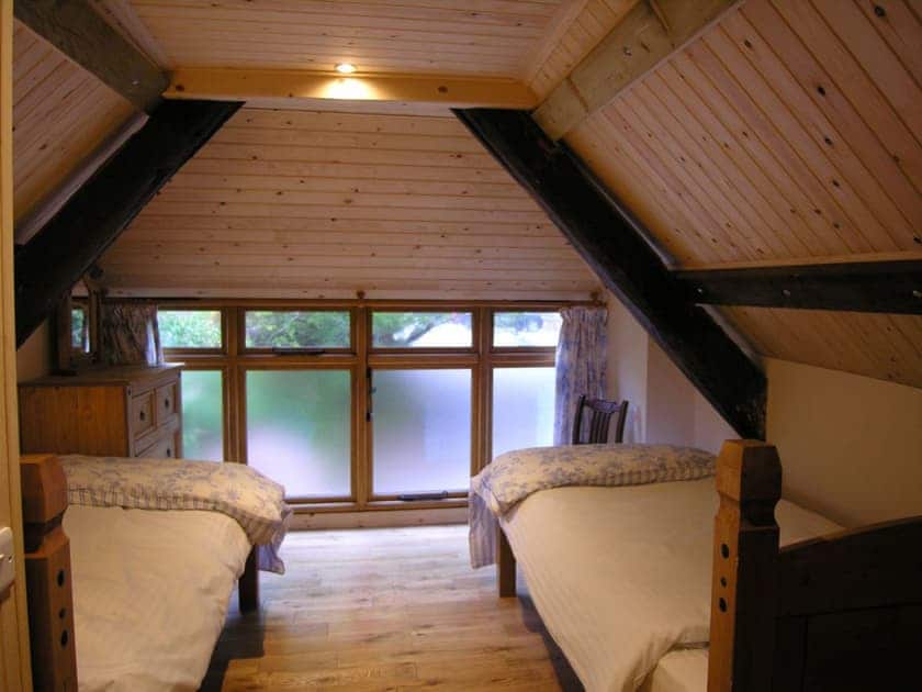 Twin bedroom | Selworthy - Duddings Country Cottages, Timberscombe, near Minehead