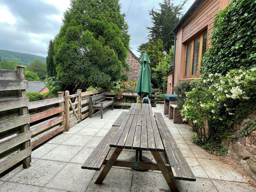 Patio | Selworthy - Duddings Country Cottages, Timberscombe, near Minehead