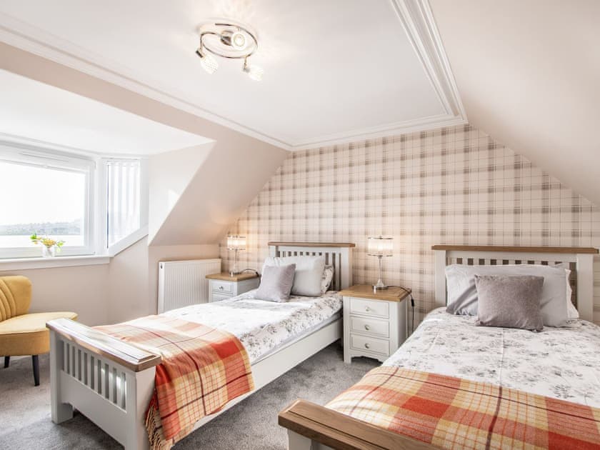 Twin bedroom | Shore View Cottage, Kessock