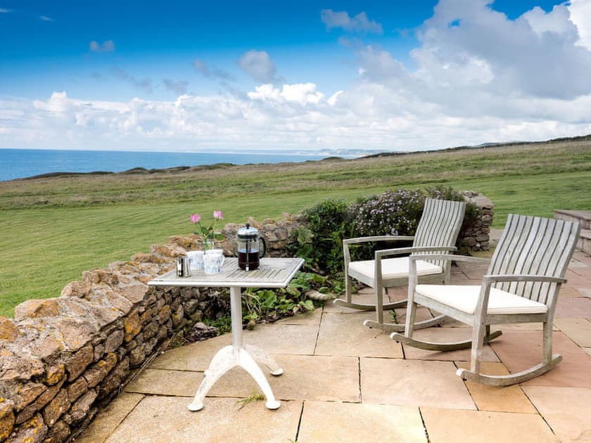 Sitting-out-area | Greenbanks, Chesil Beach, near Abbotsbury