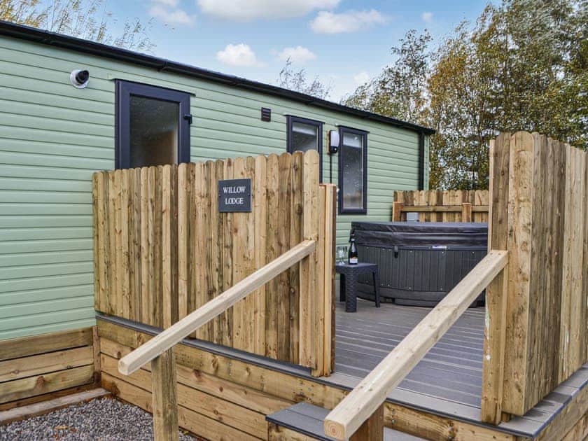 Hot tub | Willow - Wallace Lane Farm Cottages, Brocklebank, near Caldbeck and Uldale