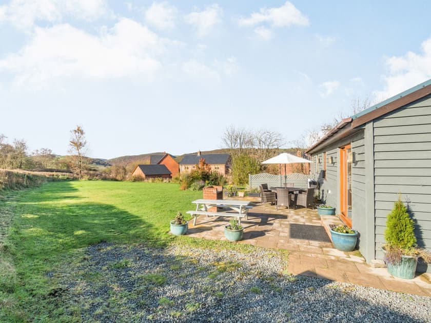 Garden | Cuckoo Hill Lodge, Rhayader
