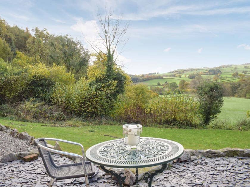 Sitting-out-area | Pentre Cwm Bach, Llansilin, near Oswestry