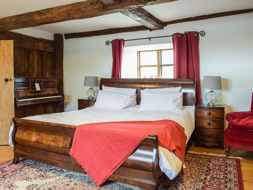 Double bedroom | Colstey Farmhouse, Clun, near Bishops Castle