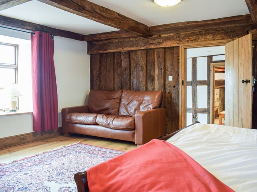 Double bedroom | Colstey Farmhouse, Clun, near Bishops Castle