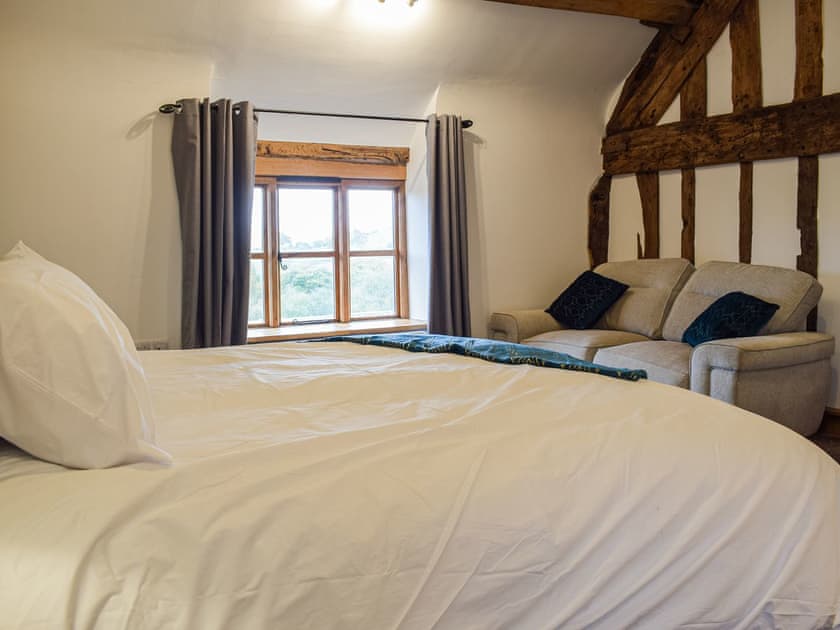 Double bedroom | Colstey Farmhouse, Clun, near Bishops Castle
