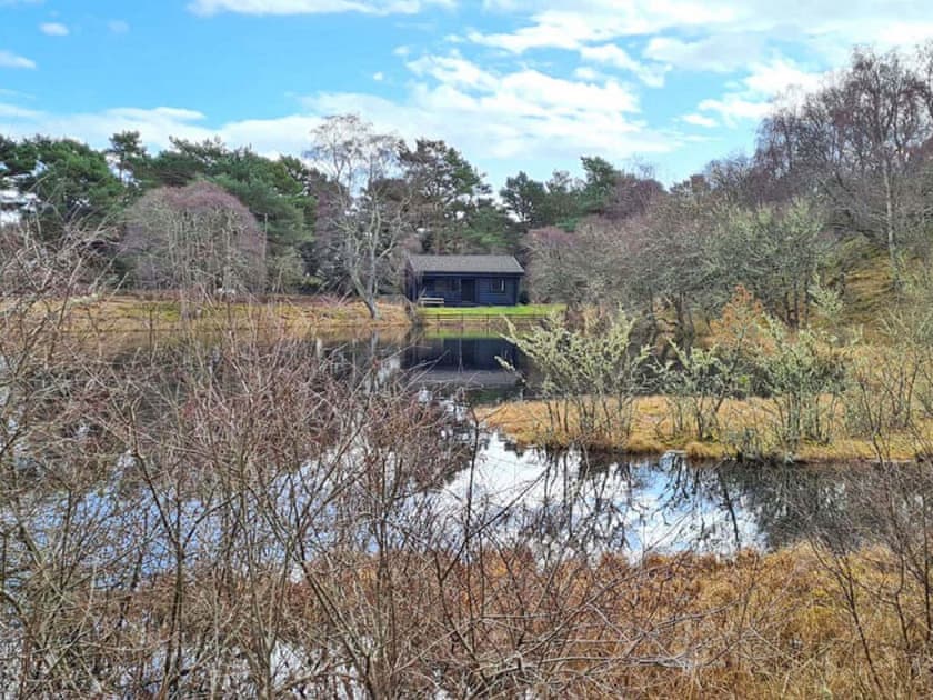 Exterior | Lochside Log Cabin, Brora