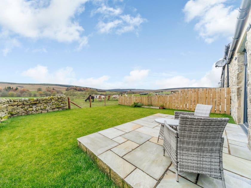 Patio | Merry Burn Barn, Falstone, near Kielder