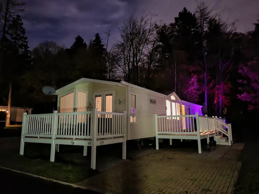 Exterior at night | Moonlight Lodge, Swarland, near Alnwick