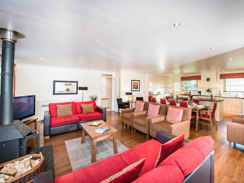 Open plan living space | Golden Eagle - Silverglades Holiday Homes, Aviemore