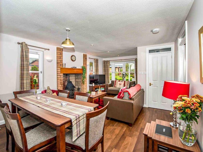 Open plan living space | Mountain View - Silverglades Holiday Homes, Aviemore