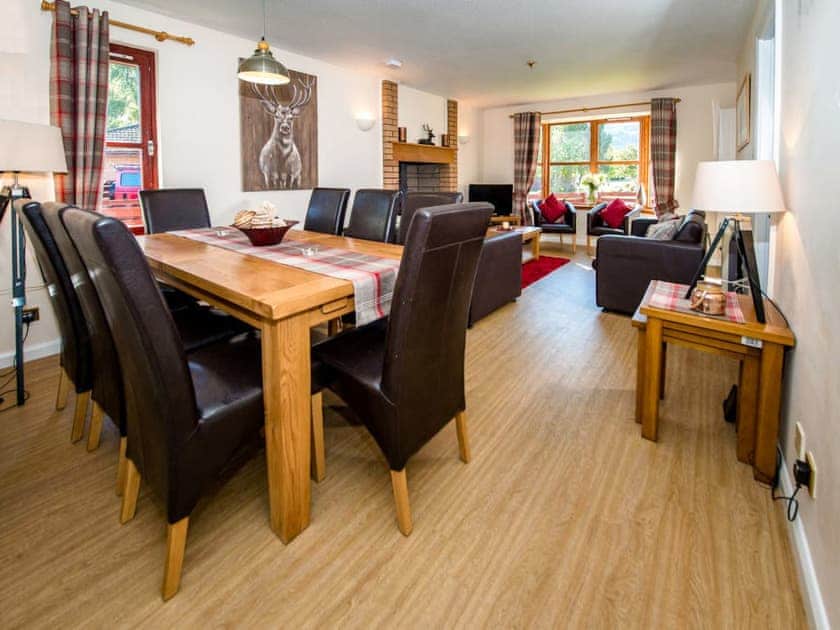 Open plan living space | The Stag - Silverglades Holiday Homes, Aviemore