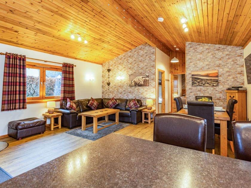 Open plan living space | Burnside Lodge, Torlundy, near Fort William