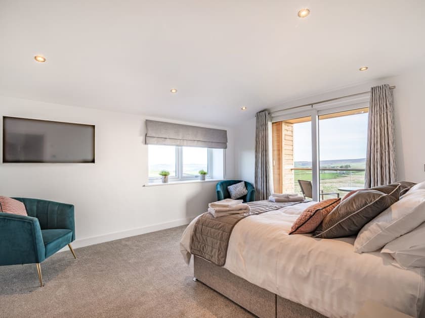Double bedroom | Hazelgrove Lodge Barn, Laneshawbridge