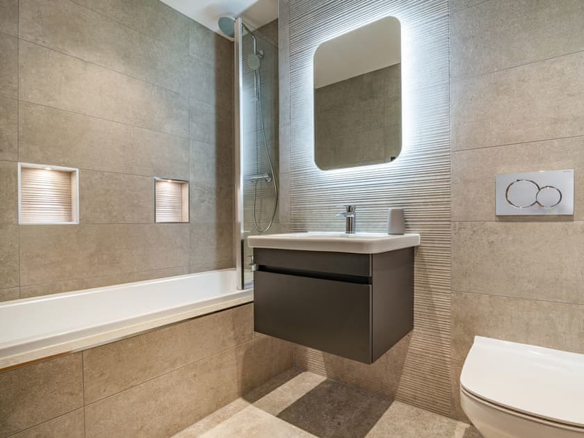 Bathroom | Hazelgrove Lodge Barn, Laneshawbridge
