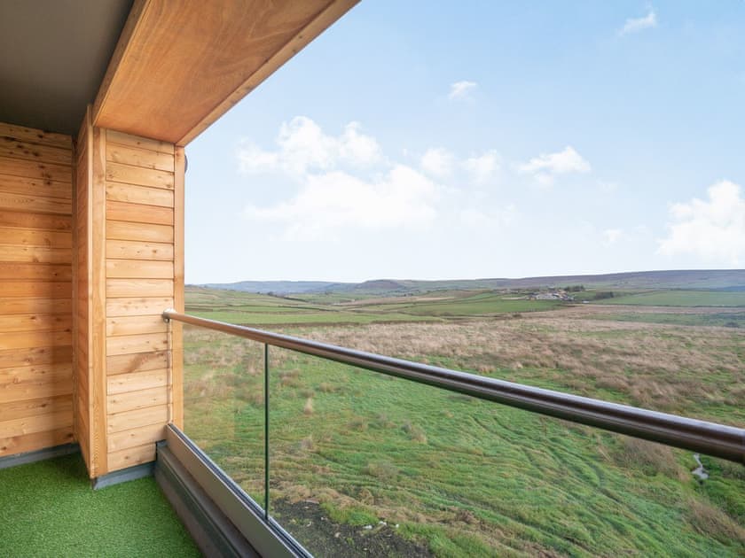 Balcony | Hazelgrove Lodge Barn, Laneshawbridge