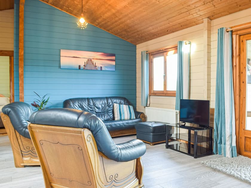 Living room | Marros Hill Log Cabin, Marros, near Pendine
