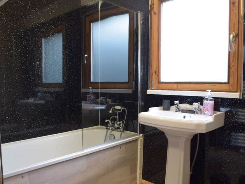 Bathroom | Marros Hill Log Cabin, Marros, near Pendine