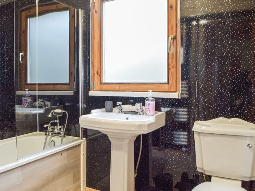 Bathroom | Marros Hill Log Cabin, Marros, near Pendine