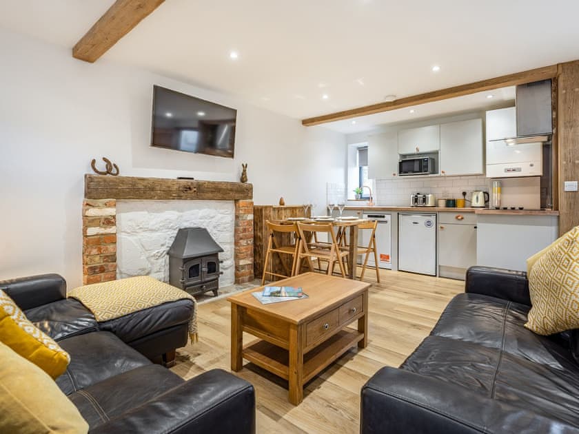 Open plan living space | The Hayloft - Cooks Castle Farm, Wroxall, near Ventnor