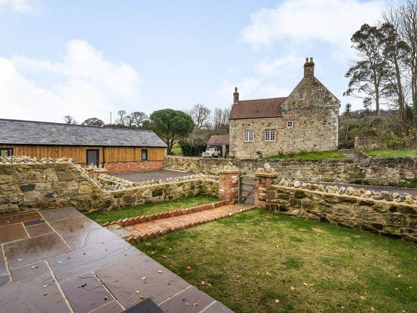 Garden | The Hayloft - Cooks Castle Farm, Wroxall, near Ventnor