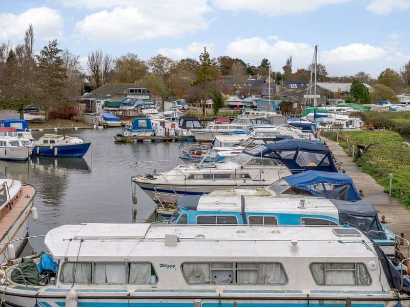 View from the twin bedroom window | Riverside Cottage, Loddon