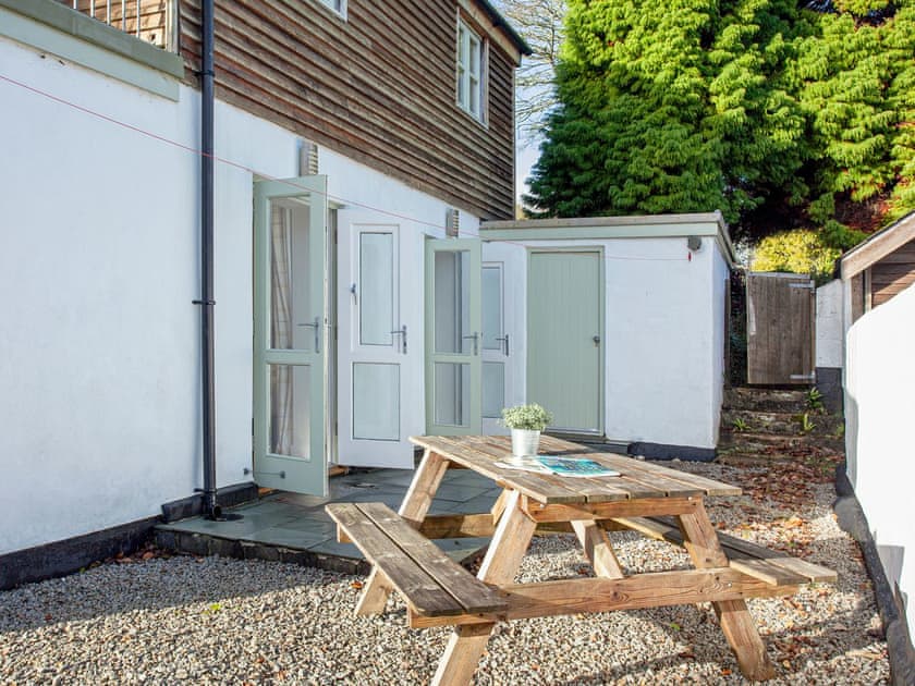 Sitting-out-area | Old Dairy - Cornish Holiday Escapes, Near Helston