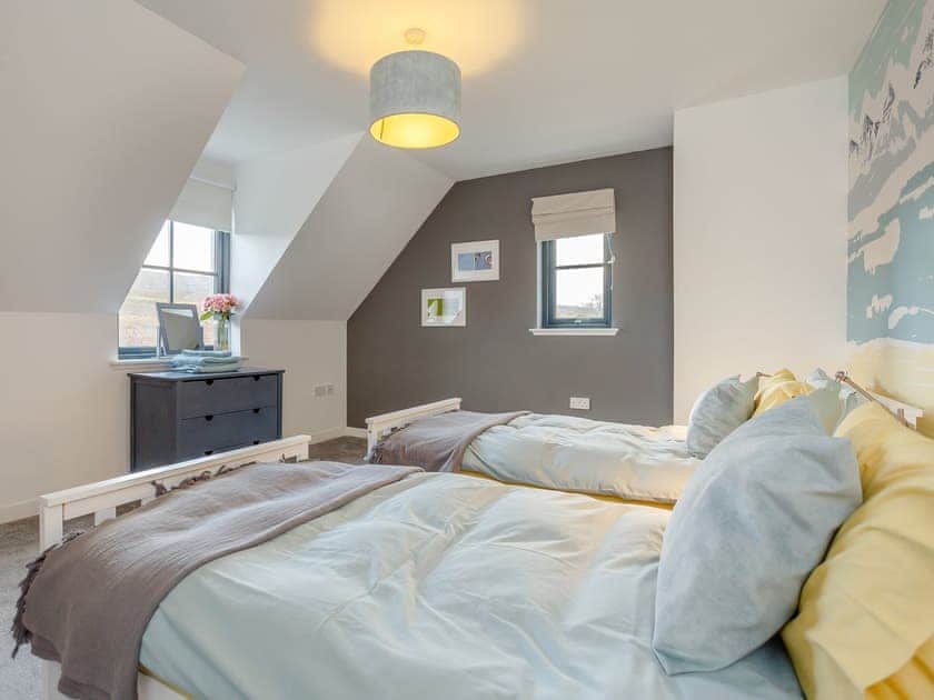 Twin bedroom | Cliff Cottage, Applecross, near Strathcarron