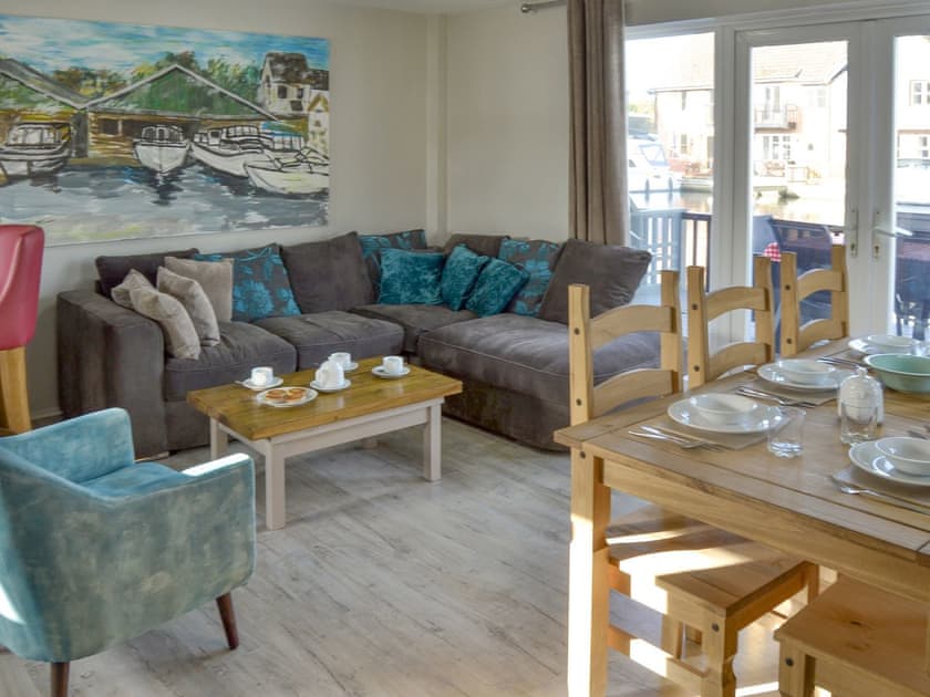 Open plan living space | David’s Island, Wroxham