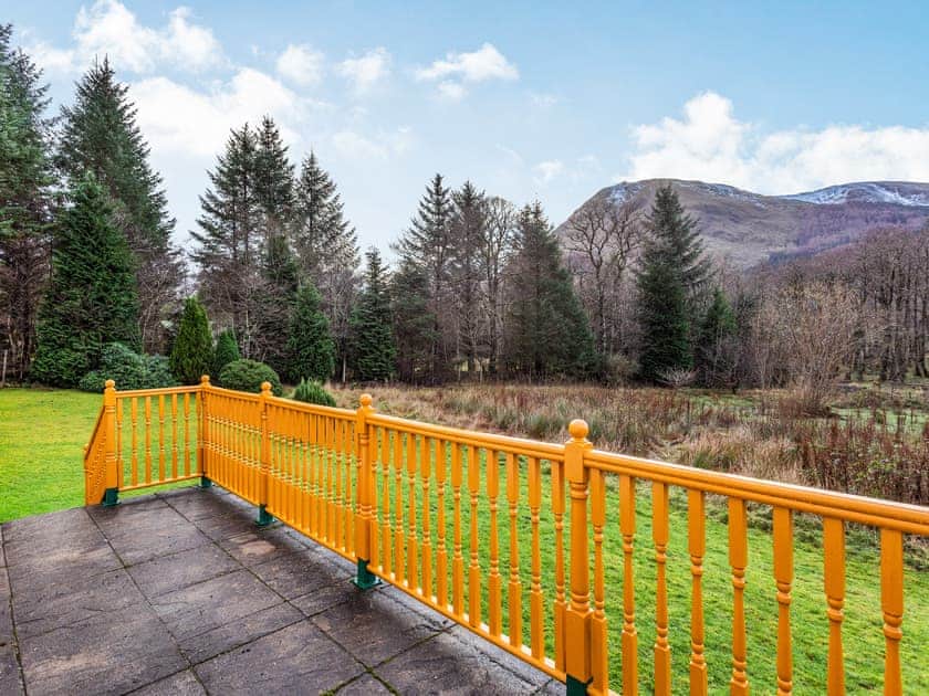 Patio | Bidean Lodge, Glencoe Village