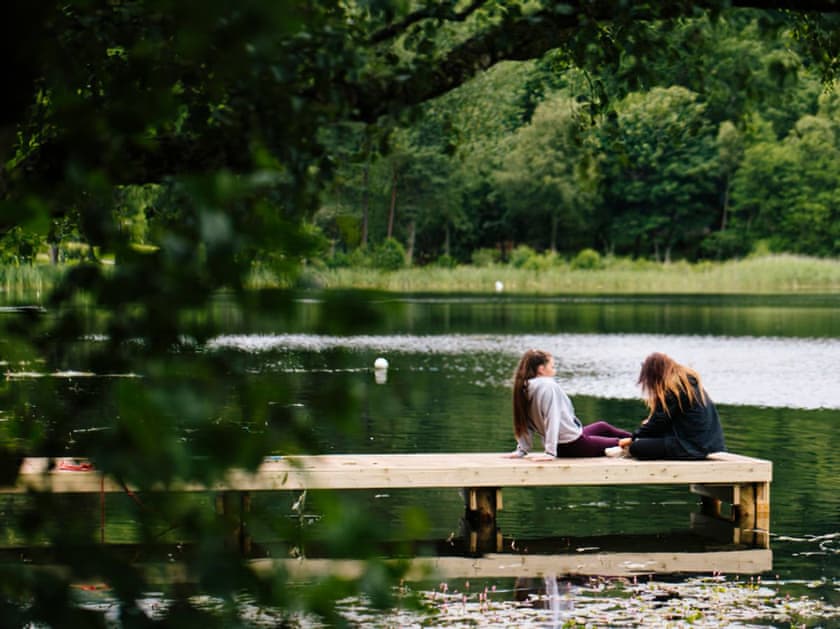 Garden and grounds | Conifer Chalet 5 - Loch Monzievaid, Crieff
