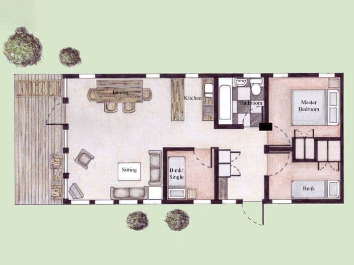 Floor plan | Conifer Chalet 5 - Loch Monzievaid, Crieff