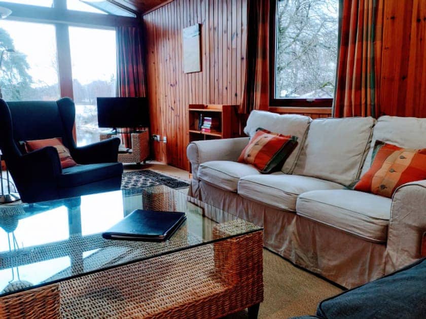 Living area | Cedar Chalet 14 - Loch Monzievaid, Crieff