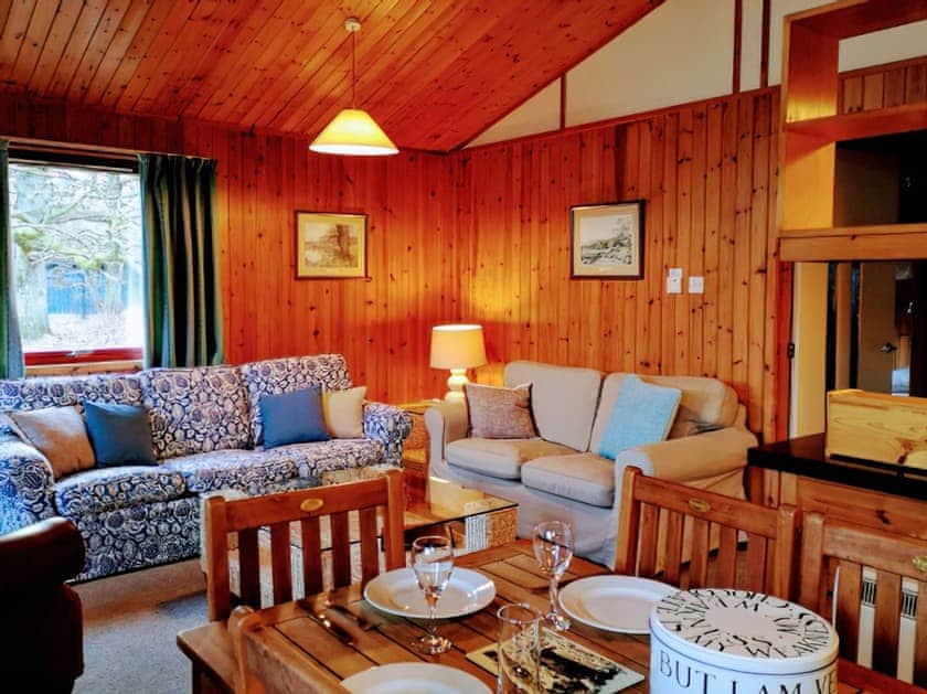 Open plan living space | Cedar Chalet 14 - Loch Monzievaid, Crieff
