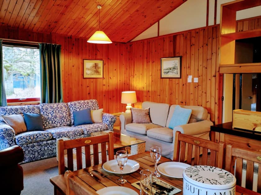 Open plan living space | Cedar Chalet 17 - Loch Monzievaid, Crieff