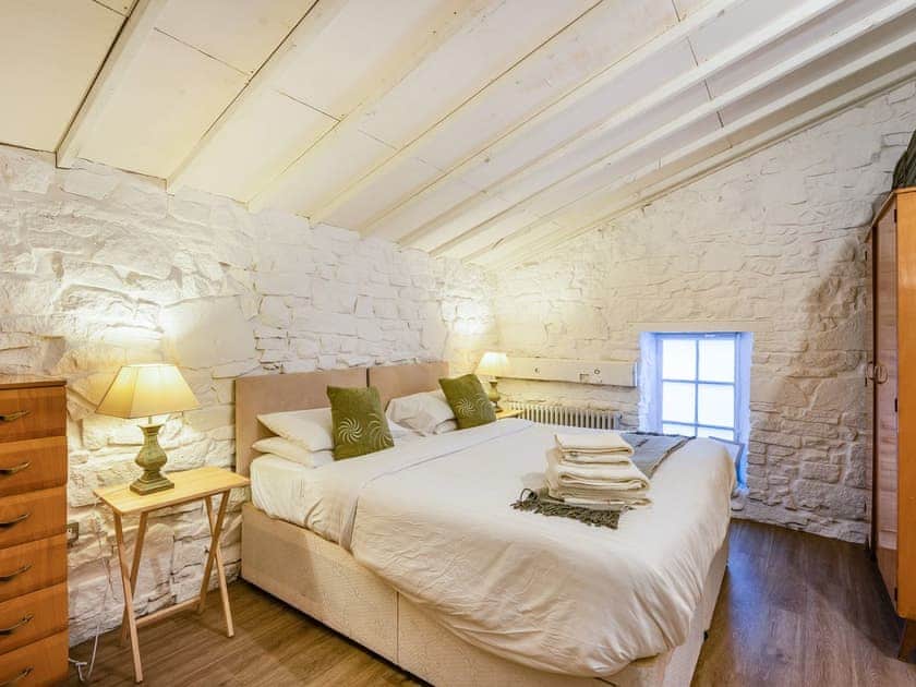 Bedroom | The Old Workshop - Lowes Mill Cottages at Torr Vale Mill, New Mills