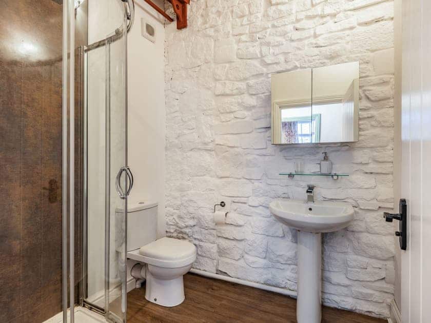 Bathroom | The Old Workshop - Lowes Mill Cottages at Torr Vale Mill, New Mills