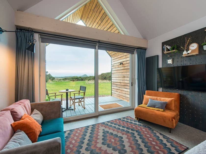Living area | Weir Six - Whitekirk Hill Lodges, North Berwick