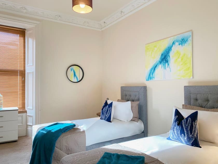 Twin bedroom | Tay View Apartment, Dundee