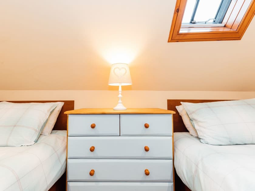Twin bedroom | The Stable - Clauchan Farm, near Gatehouse of Fleet